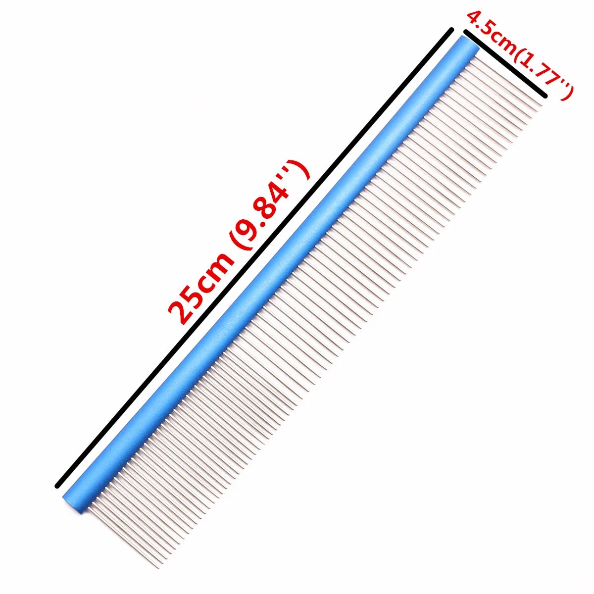 Pet Comb Aluminium Handle Dog Grooming Comb - MyPetDollar.com
