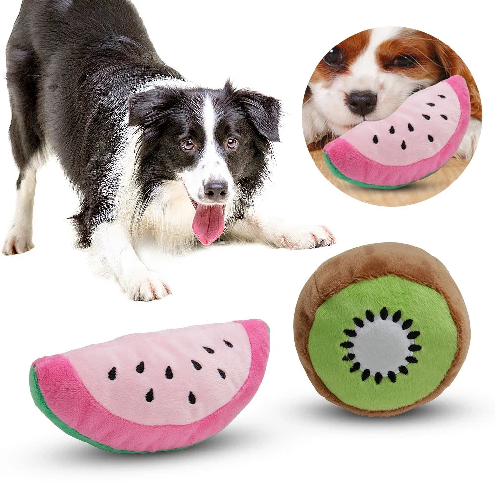 Puppy Dog Plush Squeaky for Toys Bite- Bone - MyPetDollar.com