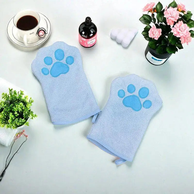 Multicolor QuickDrying Pet Grooming Gloves - MyPetDollar.com