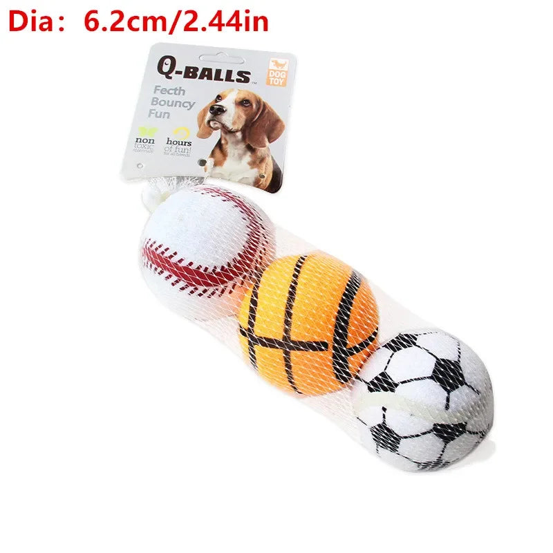 Dog Toy Set Q-monster Thick Walled Natural Rubber Squeak Chew – 5 Colors