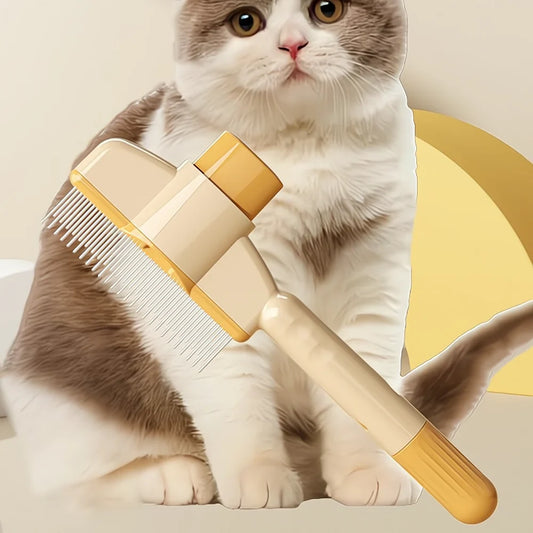 Cat Dog Comb Pet Hair Remover Self-cleaning - MyPetDollar.com