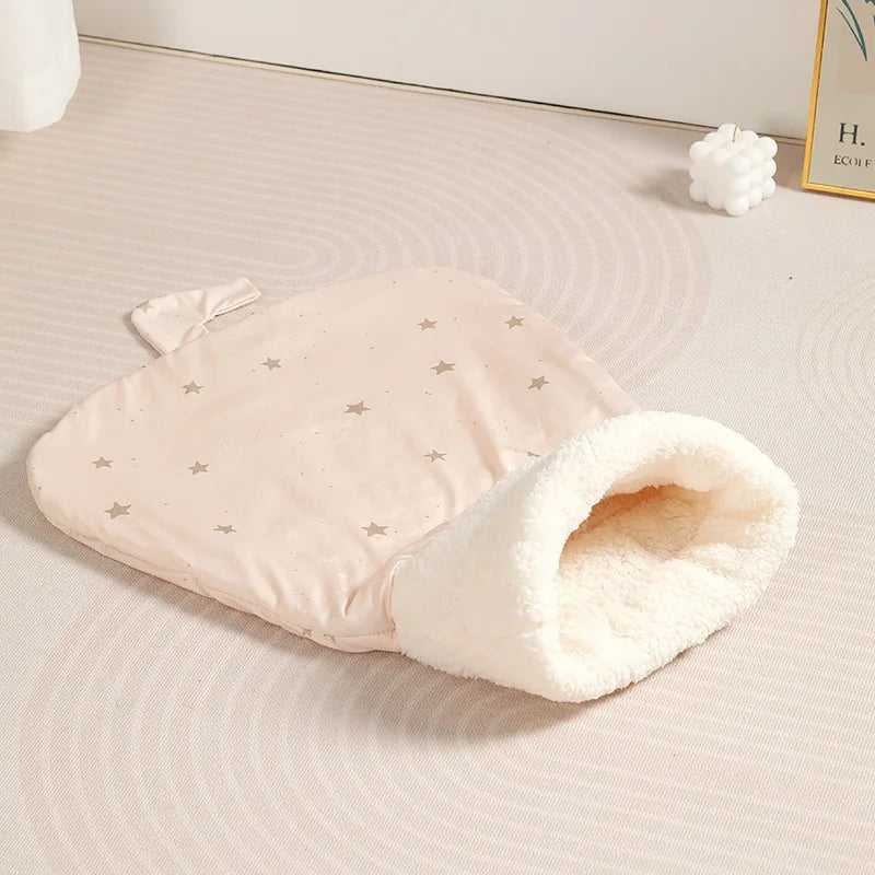 Cat Sleeping Bag Soft Cuddly Fluffy Feel - MyPetDollar.com