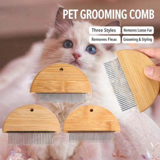 Solid Wood Pet Comb Flea Removal Comb - MyPetDollar.com
