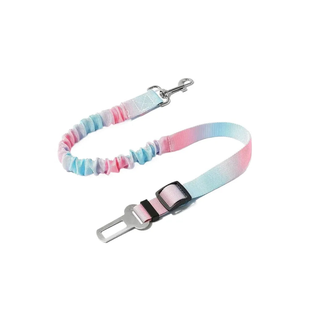 Dog Seat Belt Car Safety Buckle Telescopic Safe Gradient Tie, Non-Slip