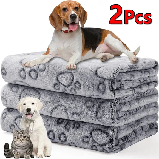 2PCS Soft Fluffy High Quality Dog Blanket - MyPetDollar.com