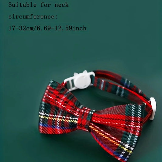 1pc Pet Breakaway Cat Collar Bow Tie and - MyPetDollar.com