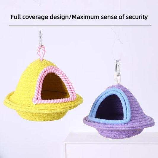 2026 New Warm Sleep Bird Cage Nest Handmade - MyPetDollar.com