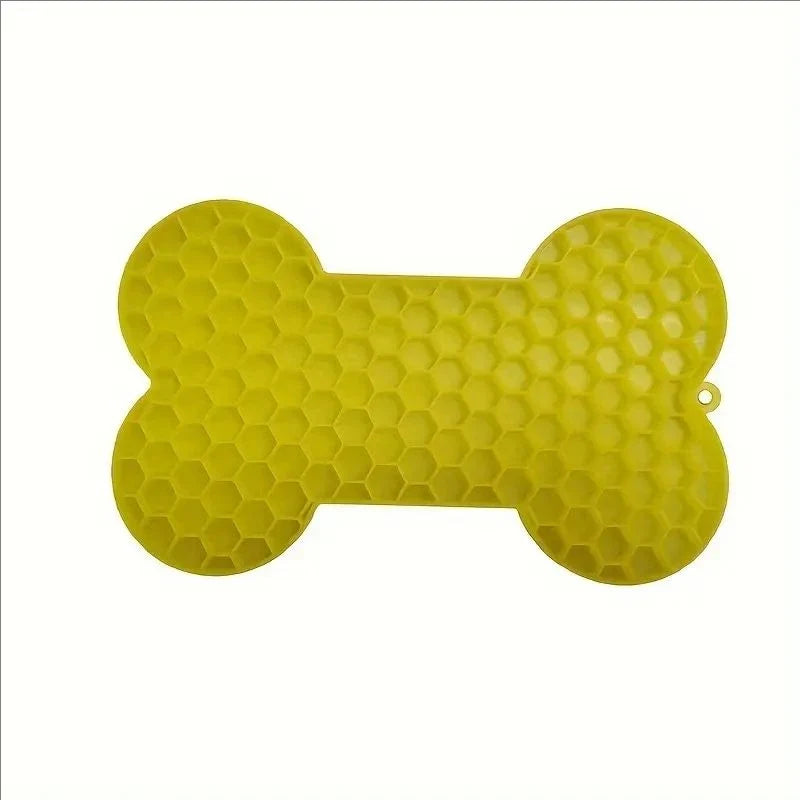 Bone Shape Silicone Licking Pad Pet Dog - MyPetDollar.com