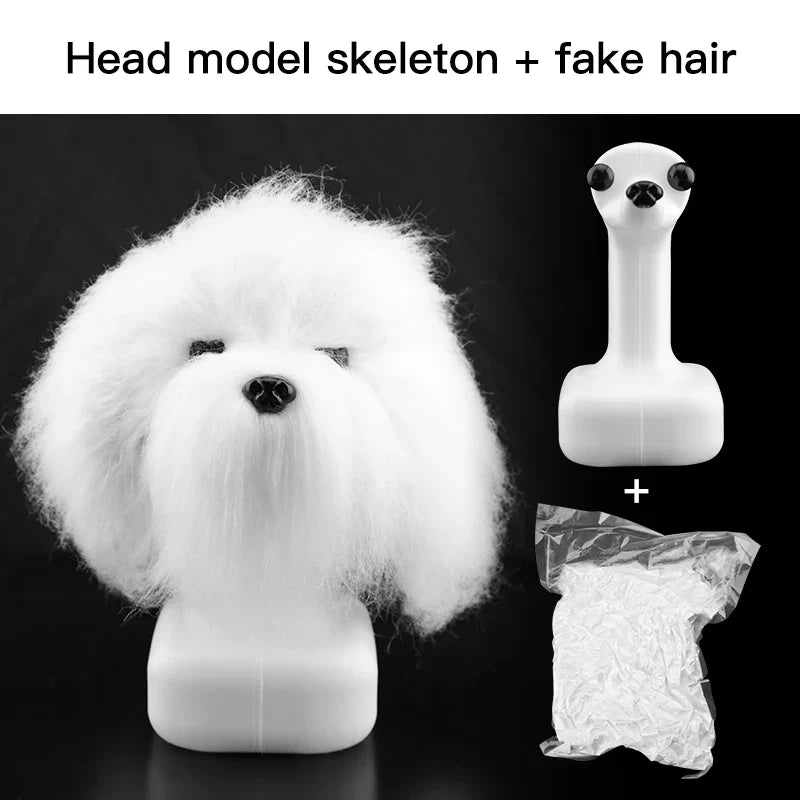 Fenice Pet Simulation Hair Grooming Fake Dog Practice Standard