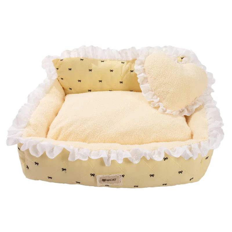 Autumn and Winter Dog Nest Princess Style - MyPetDollar.com