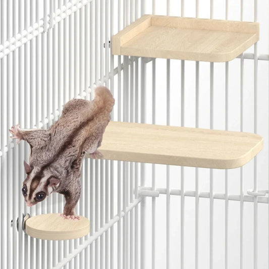 Chinchilla Wooden Platform Set Chinchilla - MyPetDollar.com