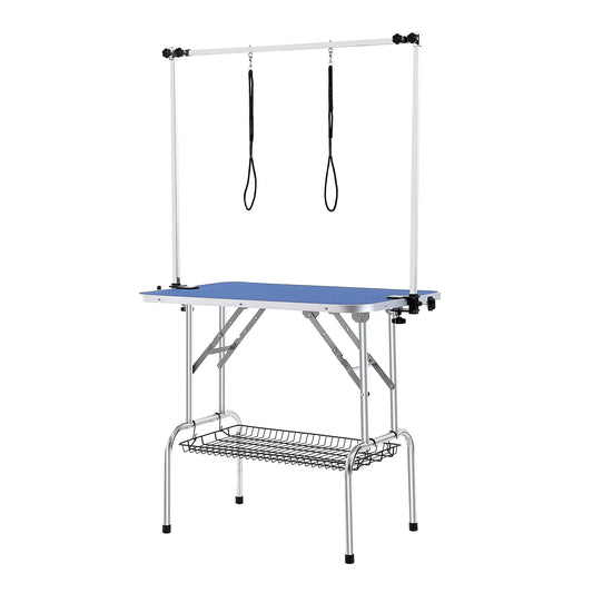 SucceBuy Pet Grooming Table Two Arms w/ - MyPetDollar.com