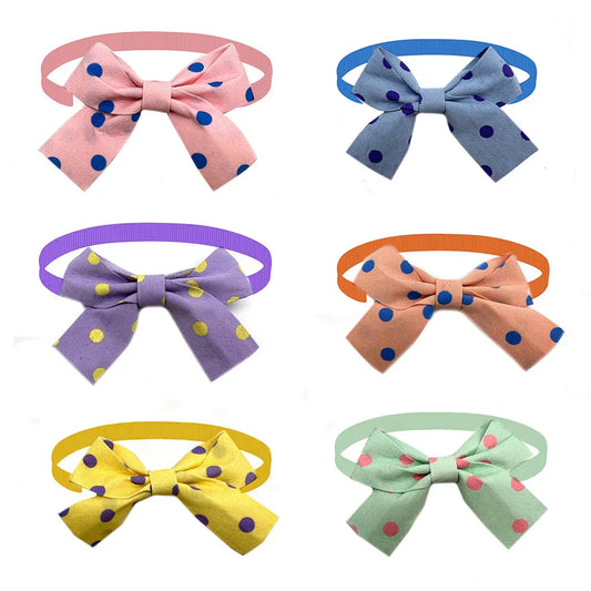 50/100pcs New Small Dog Bowties Pet Necktie - MyPetDollar.com