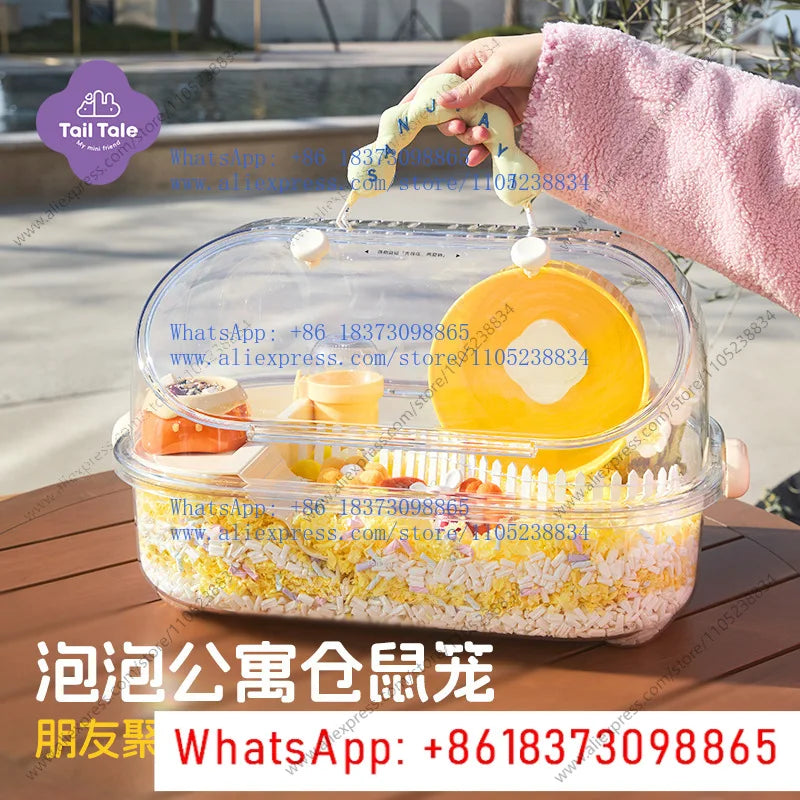 Ear bubble apartment hamster cage cage pet, - MyPetDollar.com