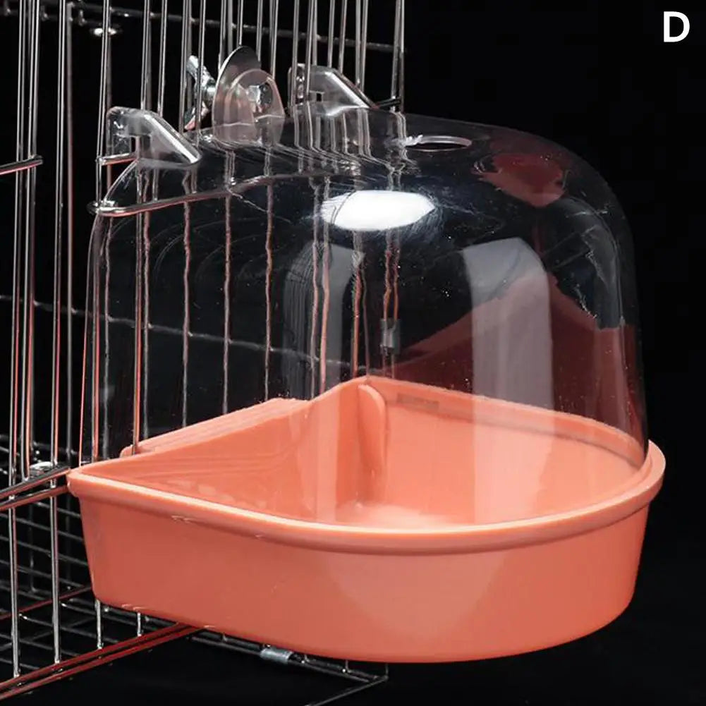 Clear Hanging Bird Bath for Enclosure – 4 Colors
