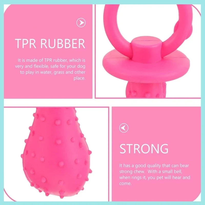 Pet Rubber Pacifier Dog Toy Interactive - MyPetDollar.com