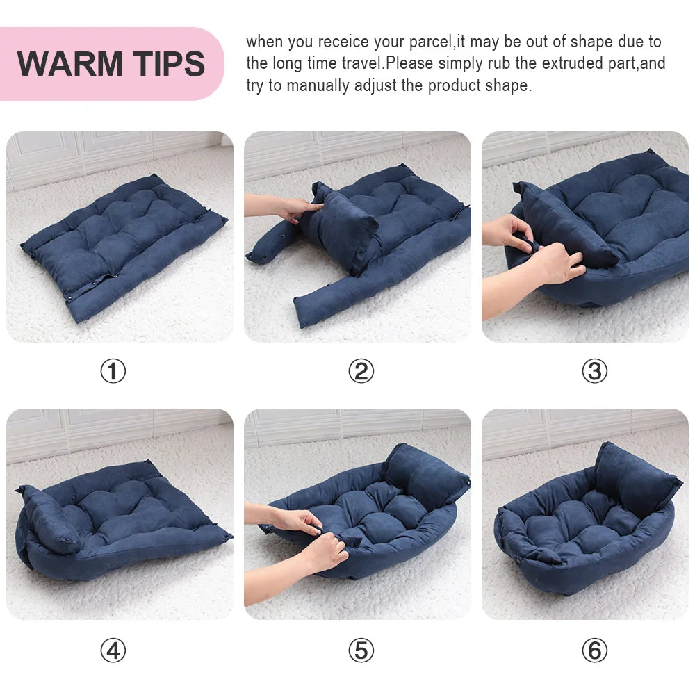 Soft Warm Dog Bed Sofa Winter Pet Sleeping - MyPetDollar.com