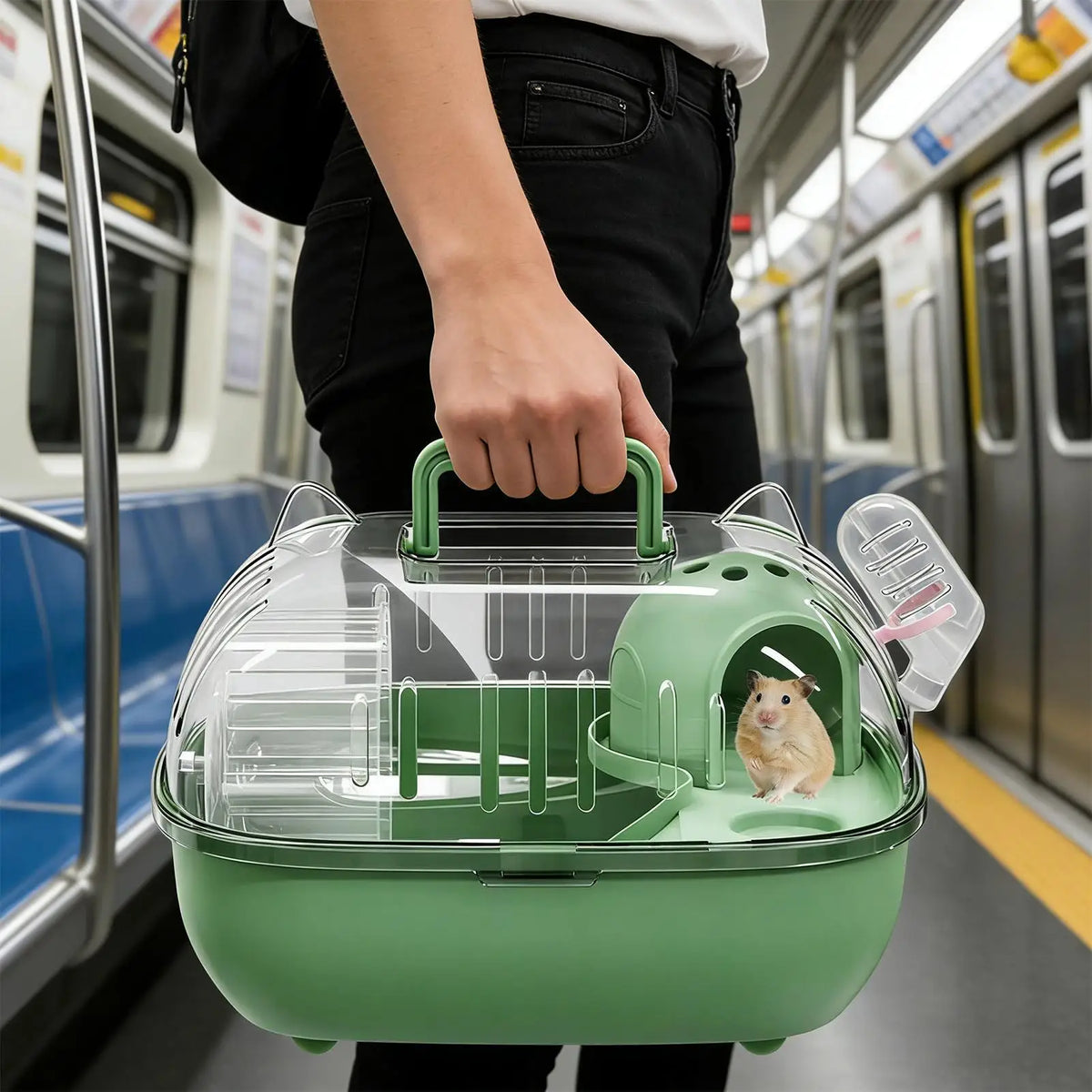 Hamster Carrier Bag Double Layer Clear Cover - MyPetDollar.com
