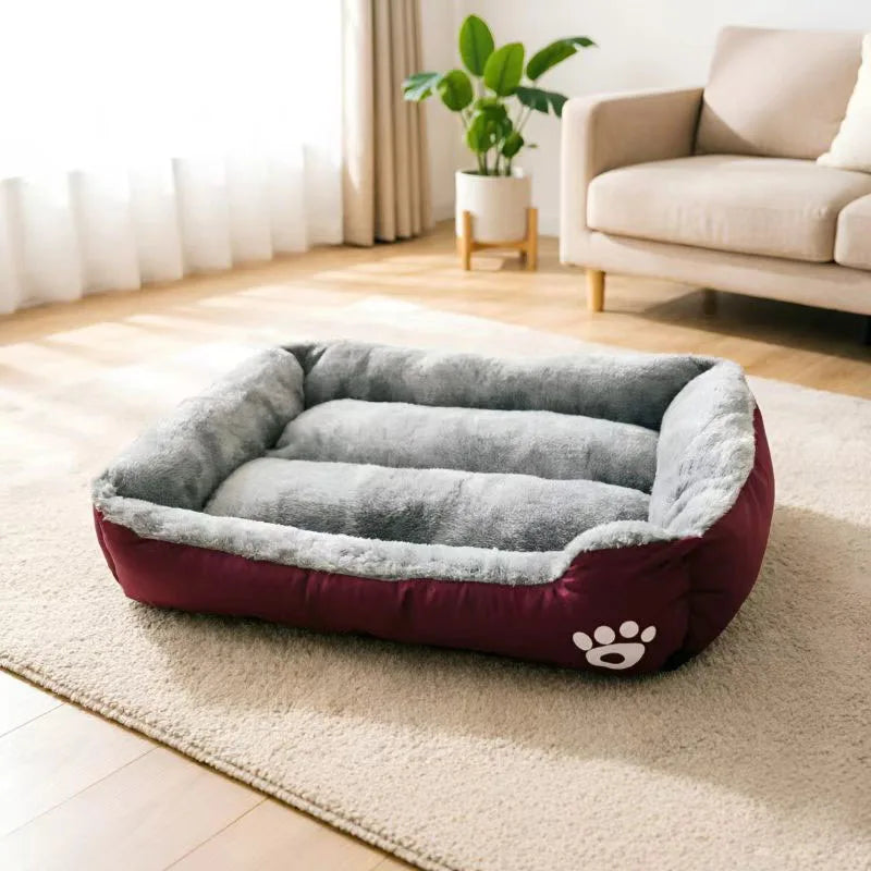 Soft Plush Dog Bed Washable, Warm Cat Nest - MyPetDollar.com