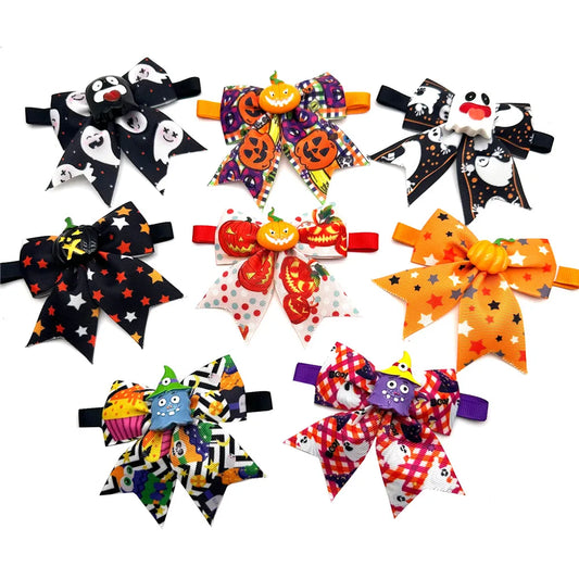 50/100pcs Halloween Dog Bow Ties Neckties - MyPetDollar.com