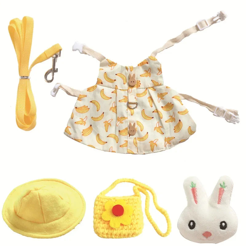 Cute Small Animals Harness Leash Set Print - MyPetDollar.com