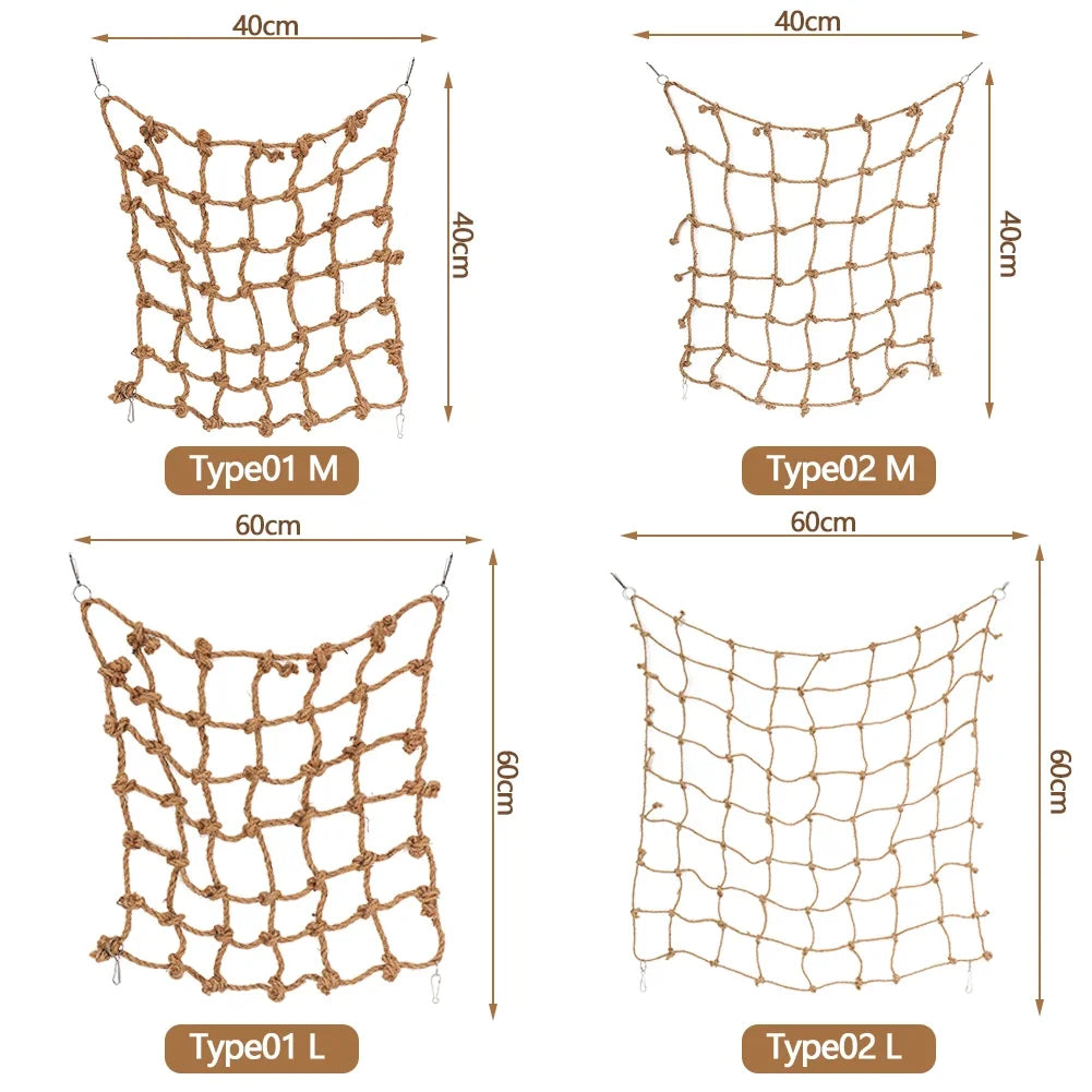 40*40cm Parrot Climbing Net Bird Toy Swing - MyPetDollar.com