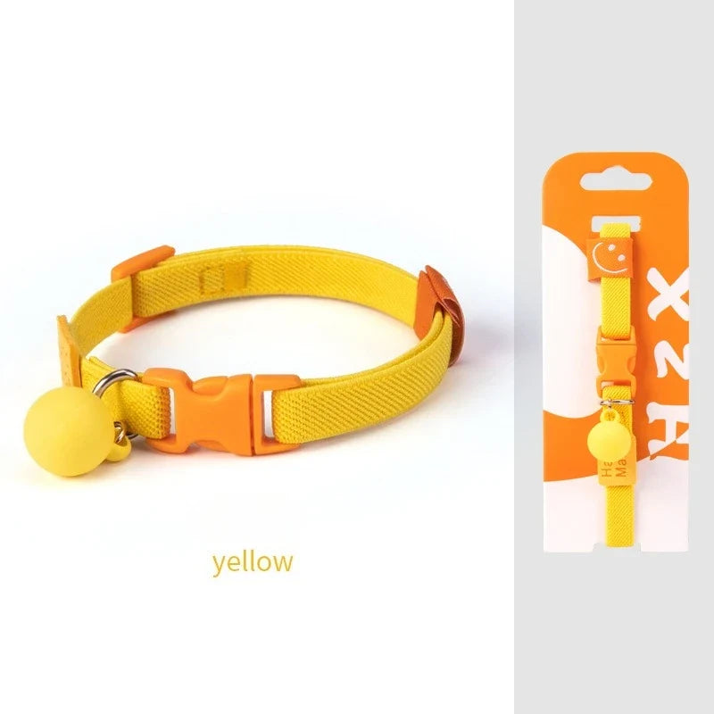 Adjustable 7 Colors High Elasticity Cats Bells Collars