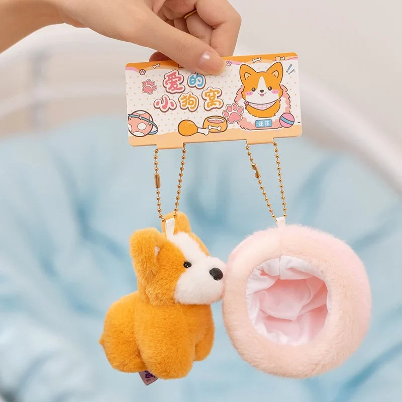 5 Styles Funny Puppy&house Combination Plush Toys – Dog Supplies
