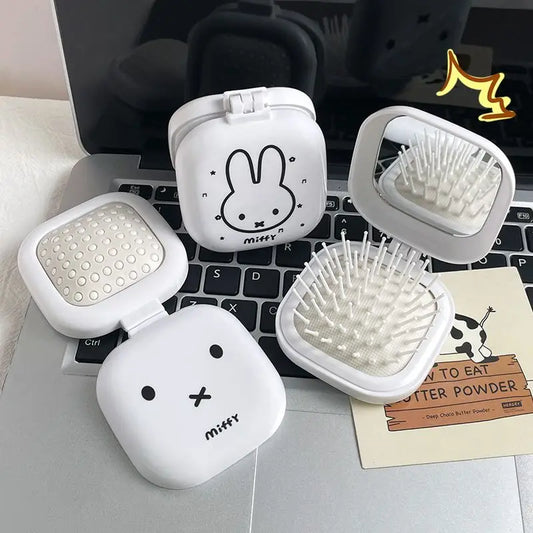 New Cute Miffy Rabbit Folding Airbag Comb - MyPetDollar.com