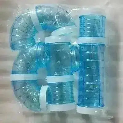 U-type Plastic Pipe Line Tubes Training Play Connected for Small Pets