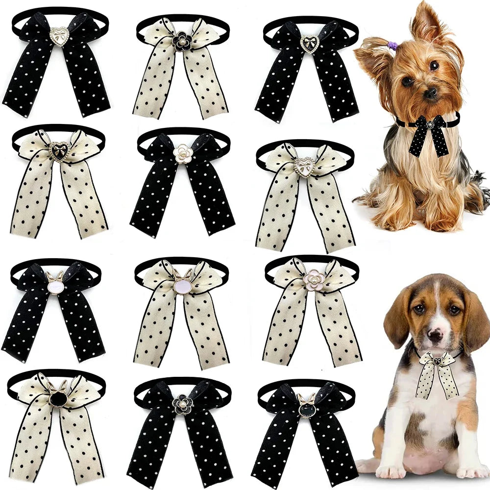 50/100 Pcs Delicate Dog Puppy BowTie Pet Dog - MyPetDollar.com