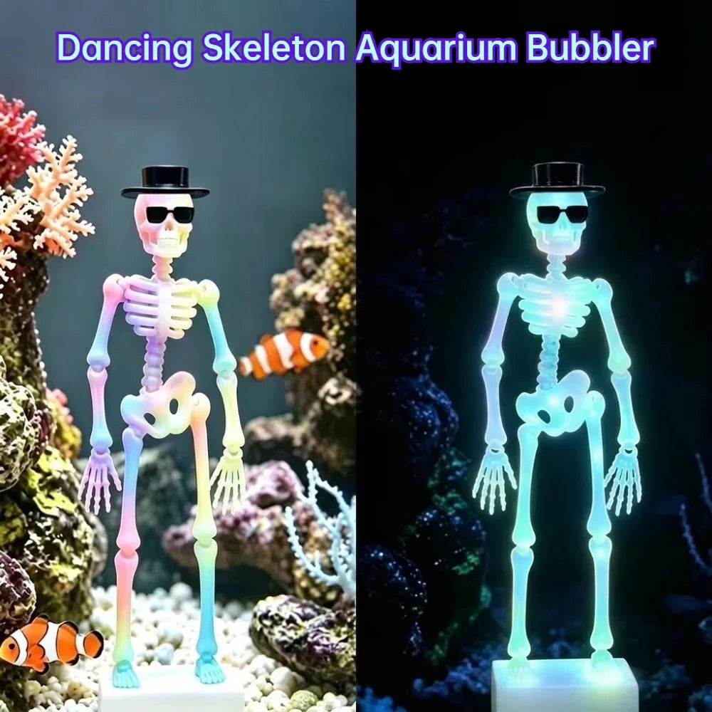 New 3D Printed Dancing Skeleton Aquarium - MyPetDollar.com