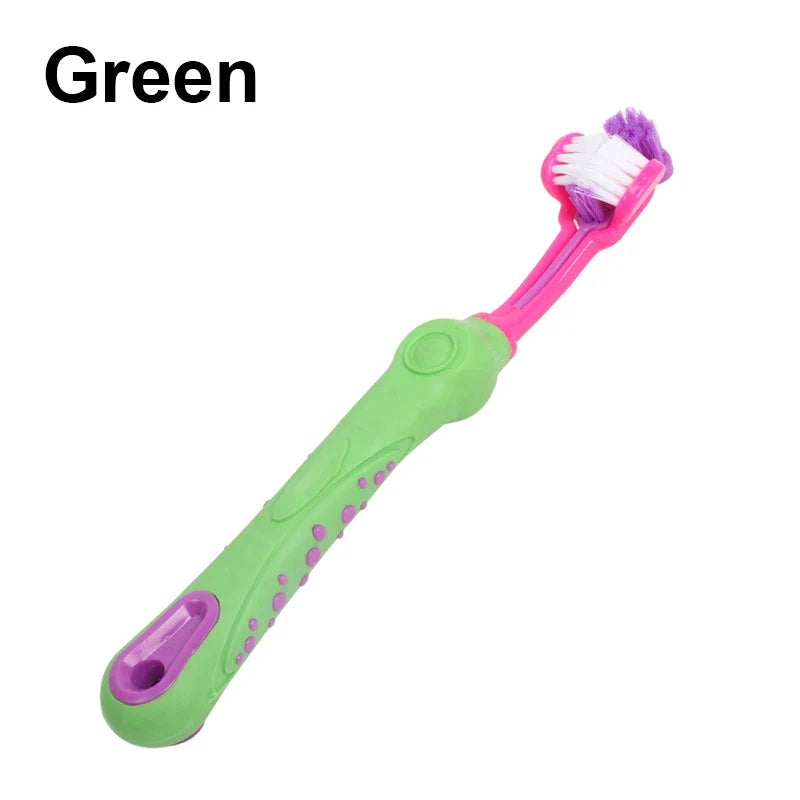 Three Sided Pet Toothbrush Multi-angle