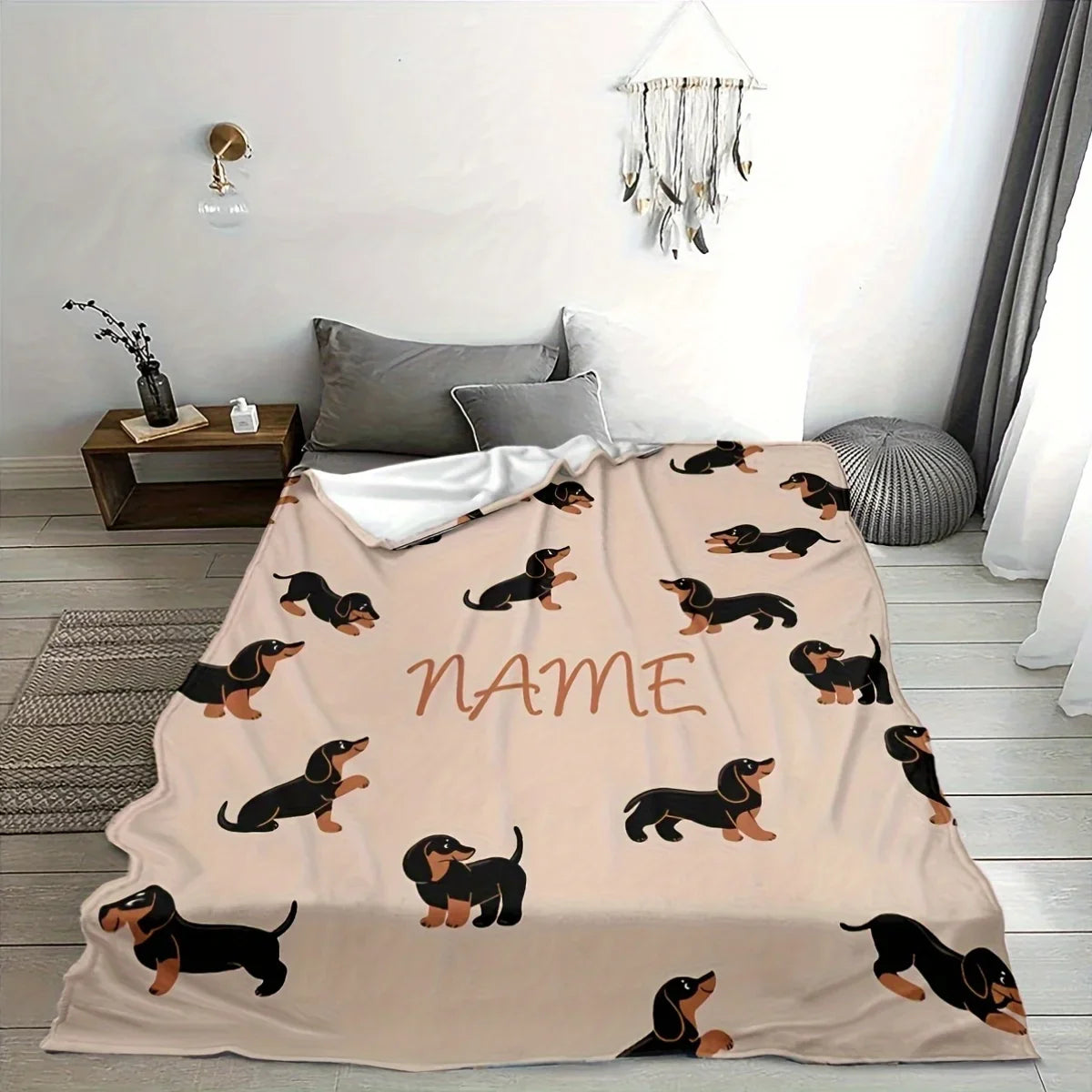 1pc Custom Name Blanket, Custom Name - MyPetDollar.com