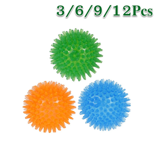 3Pcs Squeaky Dog Ball Toys Tooth Cleaning - MyPetDollar.com