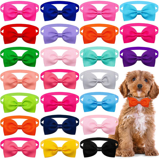 Bulk Solid Small Dog Bowtie Pet Dog Bow Ties - MyPetDollar.com
