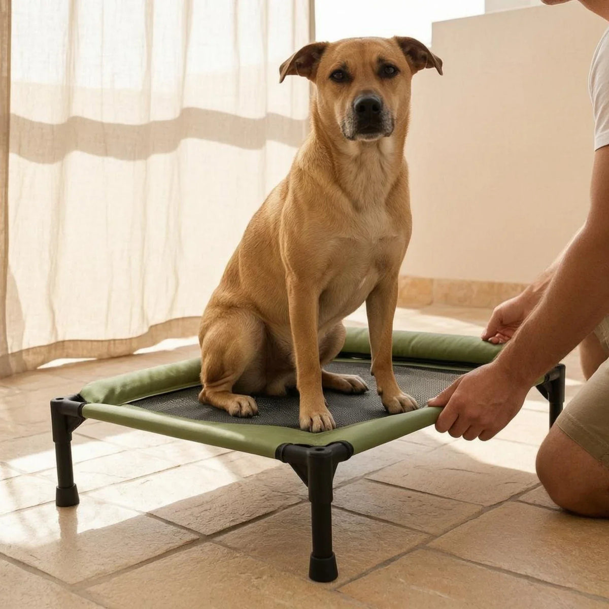 Raised Pet Bed Iron Frame Mesh Pet Bed - MyPetDollar.com