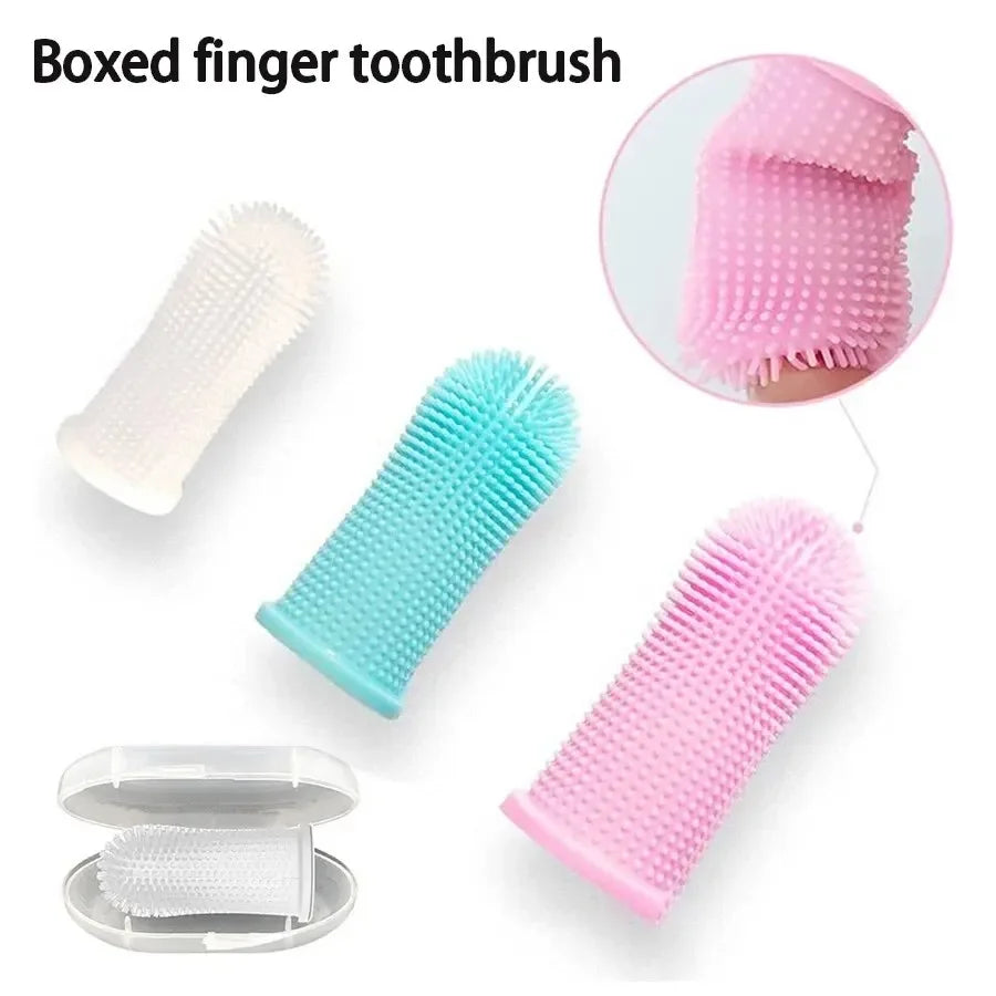 Pet Finger Toothbrush Cleaning Products for - MyPetDollar.com