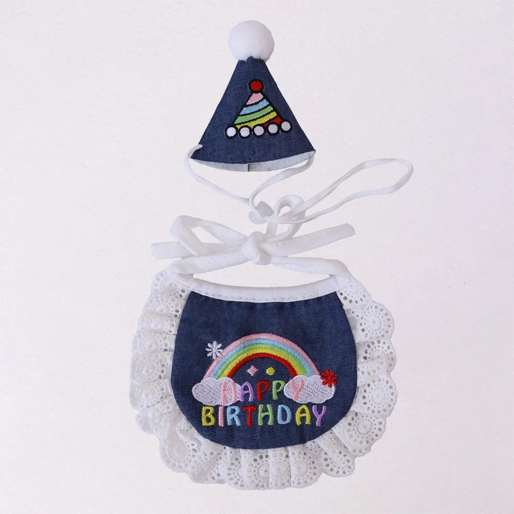 Party Hat Mini Doggy Outfit Puppy Supplies Cute Cat & Dog – 2 Colors