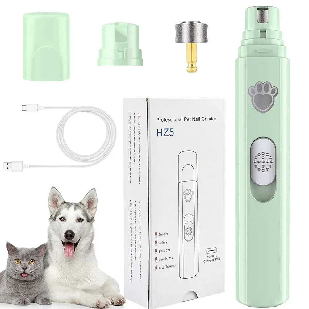 Portable USB Rechargeable Pet Nail Trimming Tool Built – Dog Supplies