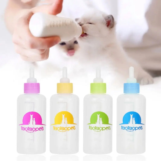 4pcs/set 60ml Pet Milk Bottle Kits Silicone - MyPetDollar.com
