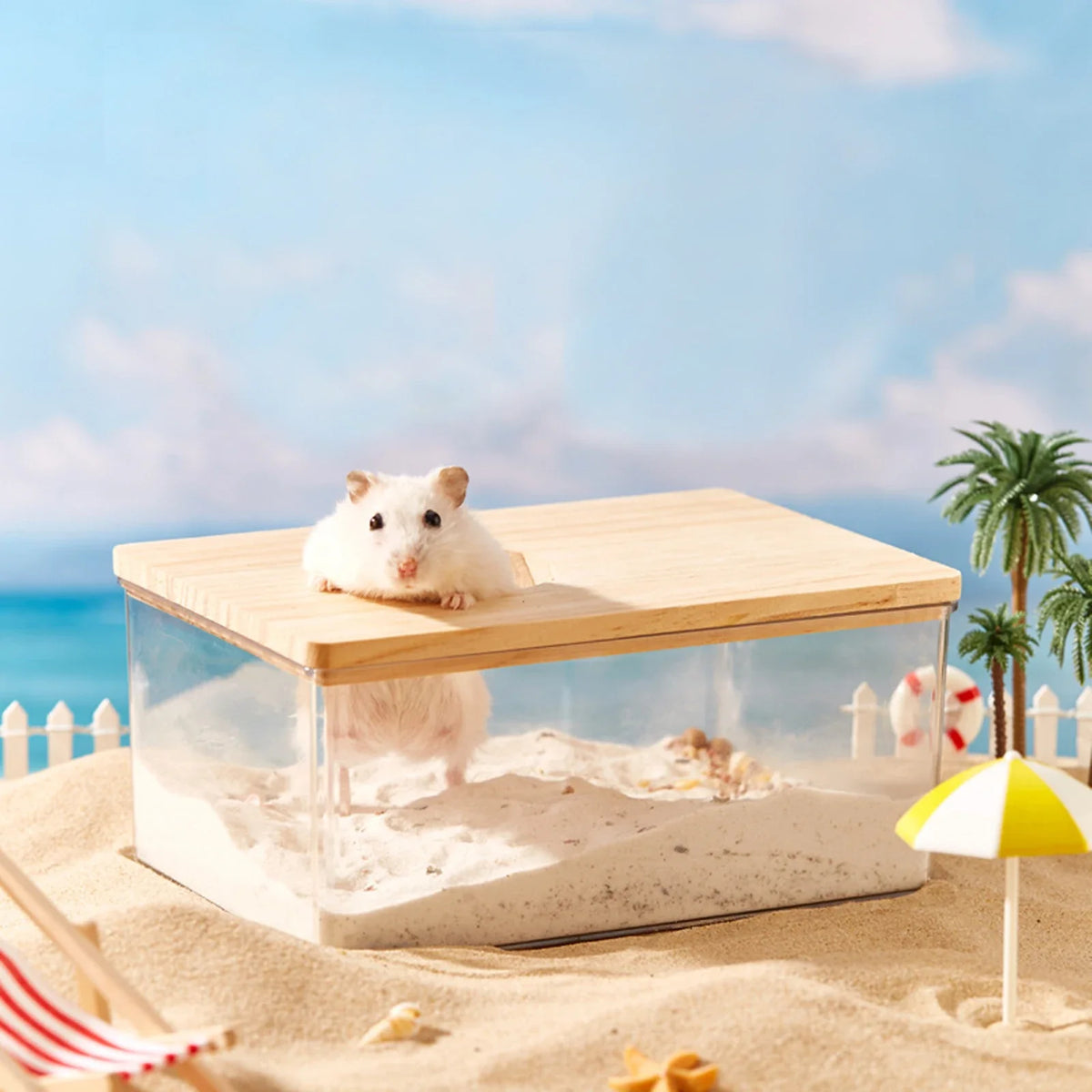 Hamster Bathroom House Clear Hamster Sand - MyPetDollar.com