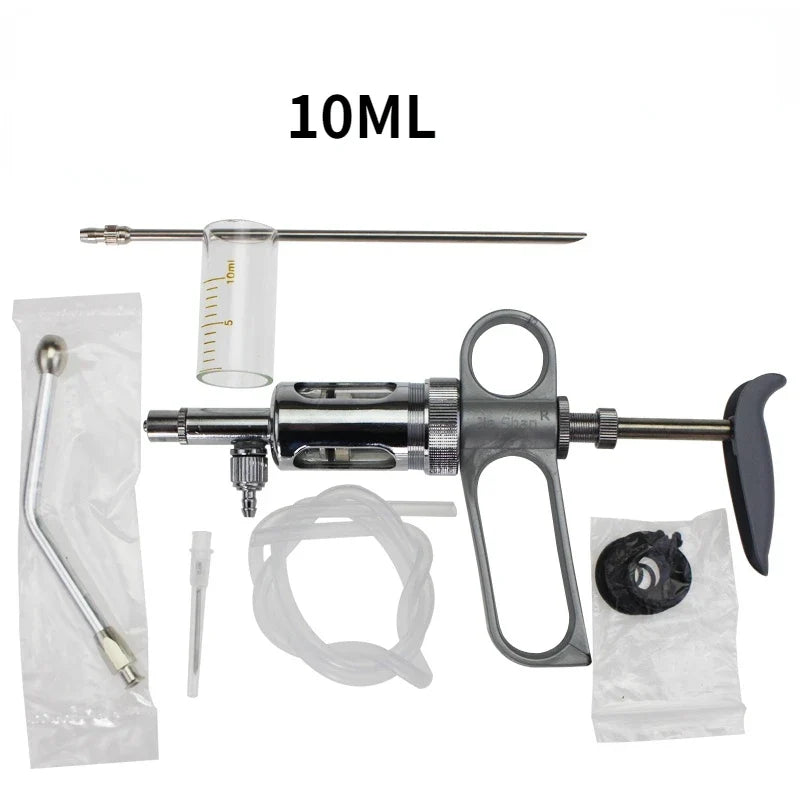 5ml 10ml Feeding Metal Continuous Syringe – Livestock Health & Vet Tools