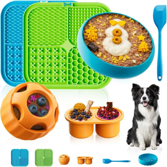 Dog Enrichment Toys 6 Pack Lick Mat Puzzle - MyPetDollar.com