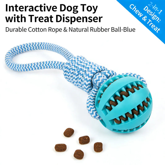 2-in-1 Dog Chew Toy with Treat Dispenser - MyPetDollar.com