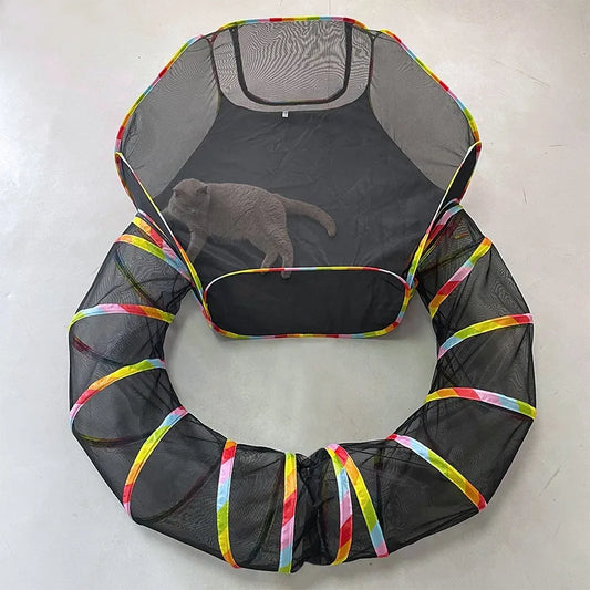 Cat Tunnel Portable Foldable Set Pet Rabbit - MyPetDollar.com