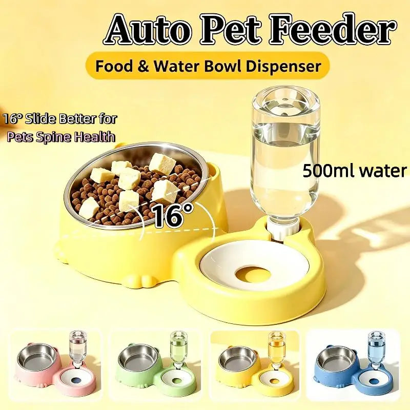 2 In 1 Pet Auto Feeder Automatic Pet Food - MyPetDollar.com