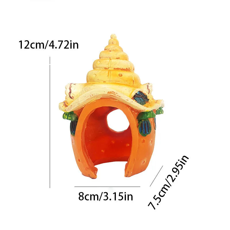 Mini Mushroom Conch Shell Hideout for Hermit Crab Aquarium – Reptile Supplies