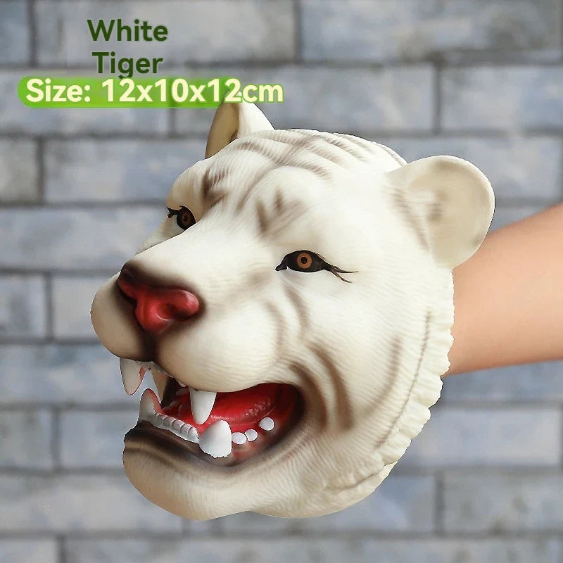 Dinosaur Hand Puppet Gloves Soft Glue - MyPetDollar.com