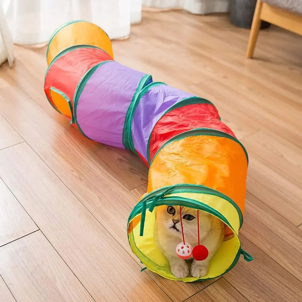 Cat Tunnel Tube Kitty Tunnel Bored Cat Pet - MyPetDollar.com